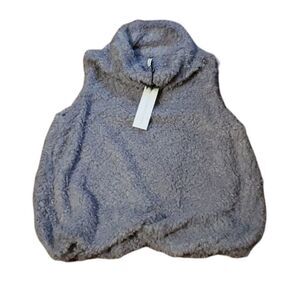 ANIA Schierholt Sensual Devotion Silver Pullover Soft Vest Size‎ 16 Womens NEW